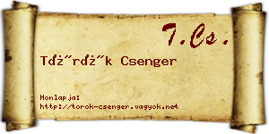 Török Csenger névjegykártya
